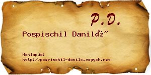 Pospischil Daniló névjegykártya